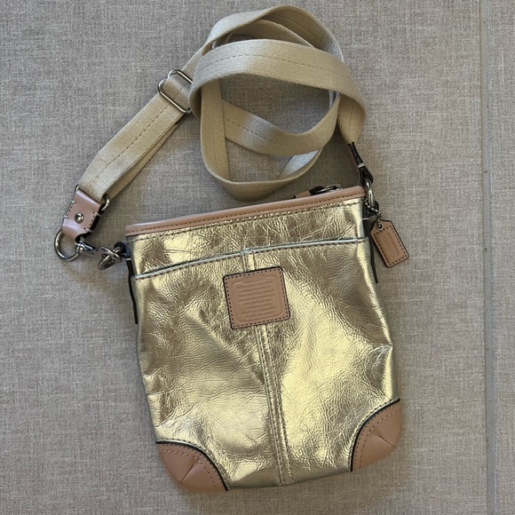 Coach Bags Coach Gold Crossbody Bag Poshmark
